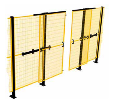 Single Sliding Doors with Telescopic Guide